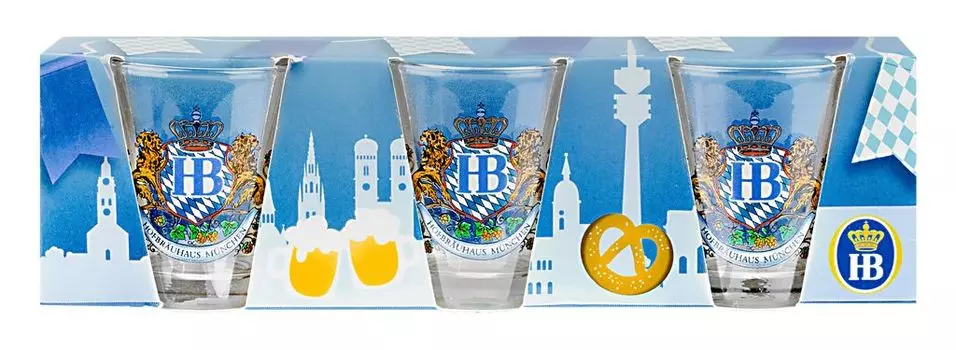 Набор рюмок (3шт) Лев Декор, 3 х 0,04л Chaps