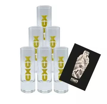 Набор рюмок XUXU для рюмок - 6 рюмок, калиброванные 2/4cl Mixcompany