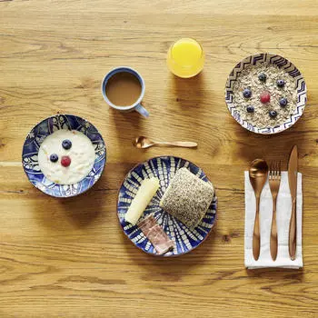 Набор салатов iberico blue 5 шт Mser, синий/белый