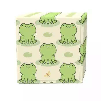 Набор салфеток, 100 % полиэстер, набор из 4 шт., 18x18 дюймов, иллюстрация лягушки