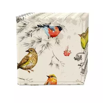 Набор салфеток, 100 % полиэстер, набор из 4 шт., 18x18 дюймов Bird Watch