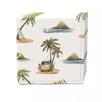 Набор салфеток, 100 % полиэстер, набор из 4 шт., 18x18 дюймов Retro Surf