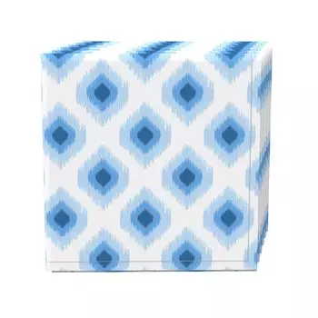 Набор салфеток, 100 % полиэстер, набор из 4 шт., 18x18 дюймов, голубой Ikat Design
