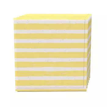 Набор салфеток, 100 % полиэстер, набор из 4 шт., 18x18 дюймов, в полоску лимонада