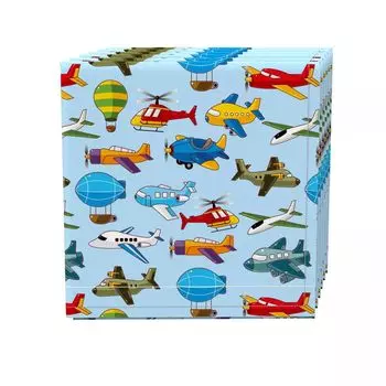 Набор салфеток, 100 % полиэстер, набор из 4 шт., 18x18 дюймов, самолеты