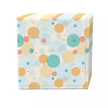 Набор салфеток, 100 % полиэстер, набор из 4 шт., 18x18 дюймов, разноцветные пятна