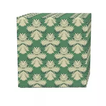 Набор салфеток, 100 % полиэстер, набор из 4 шт., 18x18 дюймов, узор «Дамасцировка в стиле ретро»