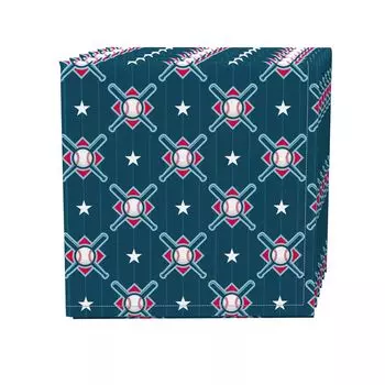 Набор салфеток, 100 % полиэстер, набор из 4 шт., Allstar Baseball 18x18 дюймов