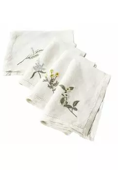 Набор салфеток Чечевица (4 шт.) белый/разноцветный Loberon, wei/ bunt