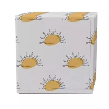 Набор салфеток из 4 шт., 100% хлопок, 20х20 дюймов, акварельное солнце