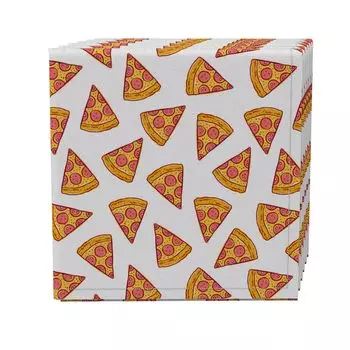 Набор салфеток из 4 шт., 100% хлопок, 20х20 дюймов, Pizza Party