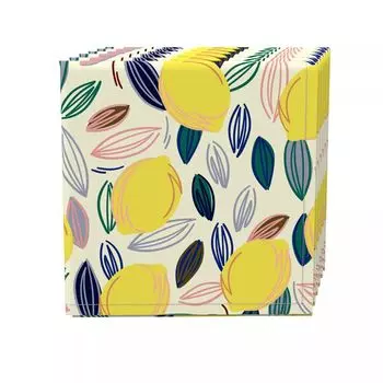 Набор салфеток из 4 шт., 100% хлопок, 20x20 дюймов, эскиз Summer Lemon