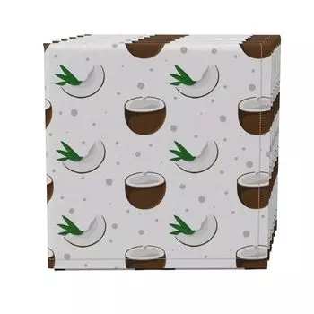 Набор салфеток из 4 шт., 100 % хлопок, 20x20 дюймов, Coconut Tropics