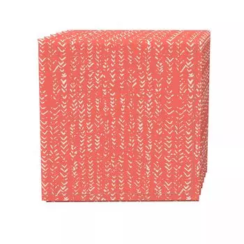 Набор салфеток из 4 шт., 100 % хлопок, 20x20 дюймов, Coral Batik Design