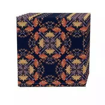 Набор салфеток из 4 шт., 100% хлопок, 20x20 дюймов, цветочный 37