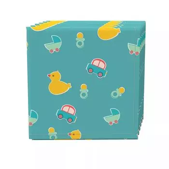 Набор салфеток из 4 шт., 100 % хлопок, 20x20 дюймов, дизайн Little Ducks