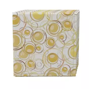 Набор салфеток из 4 шт., 100% хлопок, 20x20 дюймов, Golden Dots