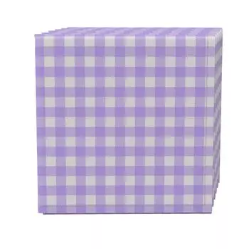 Набор салфеток из 4 шт., 100 % хлопок, 20x20 дюймов, клетка 19