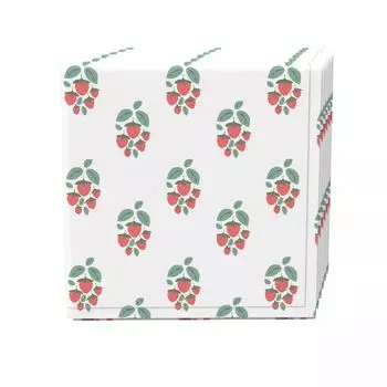 Набор салфеток из 4 шт., 100 % хлопок, 20x20 дюймов, клубничные кусты.