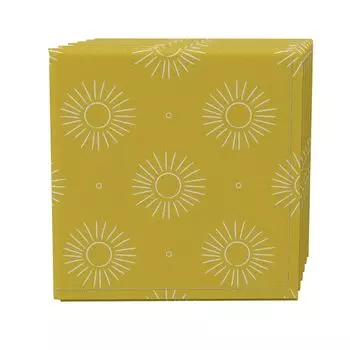 Набор салфеток из 4 шт., 100 % хлопок, 20x20 дюймов Modern Sunrise