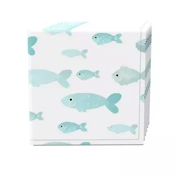 Набор салфеток из 4 шт., 100% хлопок, 20x20 дюймов, подводная рыба