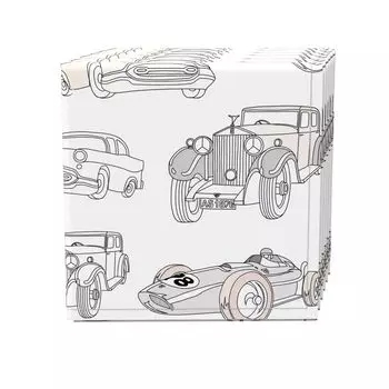 Набор салфеток из 4 шт., 100 % хлопок, 20x20 дюймов, Retro Transportation