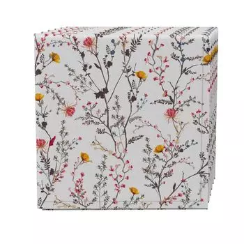 Набор салфеток из 4 шт., 100% хлопок, 20x20 дюймов, Season of Florals