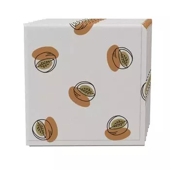 Набор салфеток из 4 шт., 100 % хлопок, 20x20 дюймов, Simple Melons