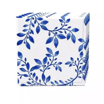 Набор салфеток из 4 шт., 100 % хлопок, 20x20 дюймов, Swirly Blue Vines