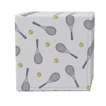 Набор салфеток из 4 шт., 100% хлопок, 20x20 дюймов, Tennis Match