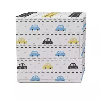 Набор салфеток из 4 шт., 100 % хлопок, 20x20 дюймов, в автомобильную полоску.