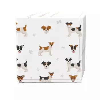 Набор салфеток из 4 шт., 100 % хлопок, 20x20 дюймов, Jack Russel Designs