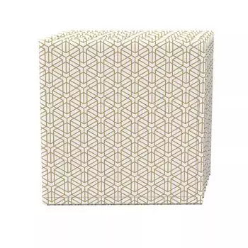 Набор салфеток из 4 шт., 100 % хлопок, 20x20 дюймов, геометрический золотой дизайн