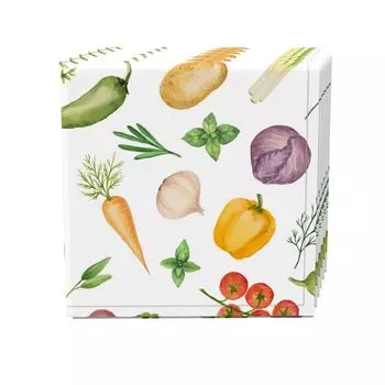 Набор салфеток из 4 шт., 100% хлопок, 20х20 дюймов, «Садовые овощи»
