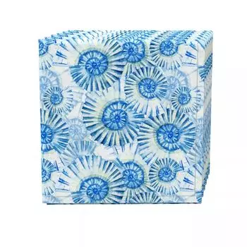 Набор салфеток из 4 шт., 100 % хлопок, 20x20 дюймов, прибрежные акварельные ракушки