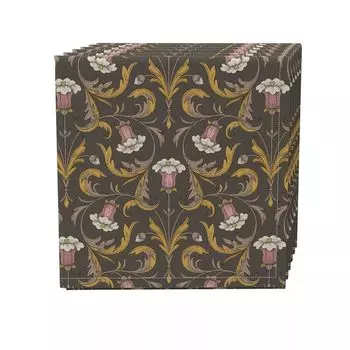 Набор салфеток из 4 шт., 100 % хлопок, 20х20 дюймов, цветочный 148