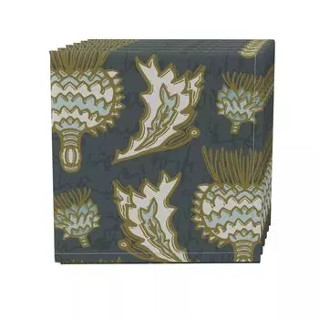 Набор салфеток из 4 шт., 100% хлопок, 20x20 дюймов, цветочный 152