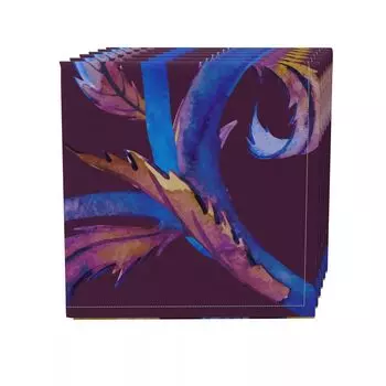 Набор салфеток из 4 шт., 100 % хлопок, 20x20 дюймов, цветочный 124