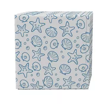 Набор салфеток из 4 штук, 100 % хлопок, 20x20 дюймов, рисунок Beach Shells