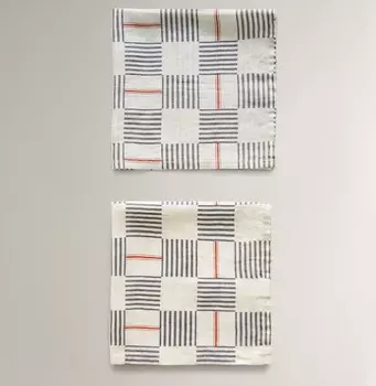 Набор салфеток Zara Home Printed Linen, 2 шт