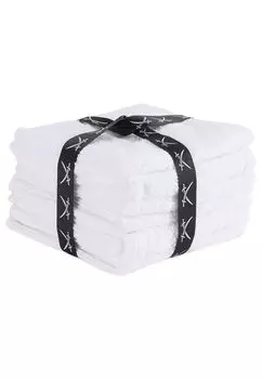 Набор Sansibar из 4-х мыльных полотенец, гостевых полотенец, 30х30 см, 100% хлопок, белый