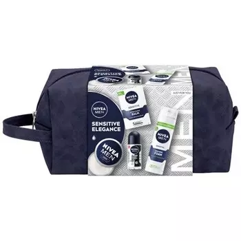 Набор Sensitive Elegance Роликовый антиперспирант 50 мл, Универсальный крем 75 мл, Пена для бритья 200 мл, Бальзам после бритья 100 мл Nivea