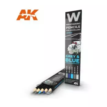 Набор серых и синих теней и эффектов, Weathering (AK-Interactive)