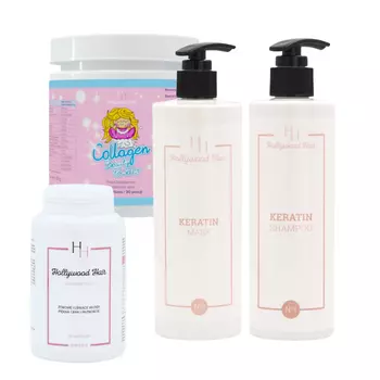 Набор: шампунь для волос с кератином Hollywood Hair, 1 упаковка