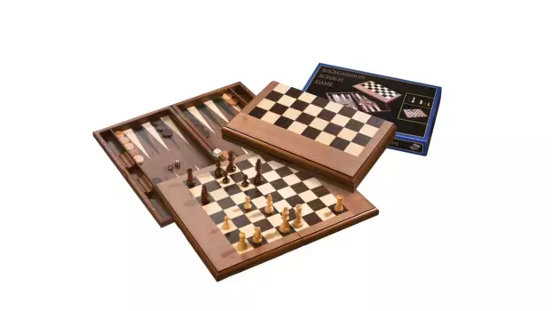 Набор шашек шахматные нарды, поле 50 мм