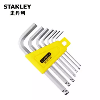 Набор шестигранных дюймовых ключей STANLEY с короткой рукояткой и шаровой головкой, 7 предметов 94-552-23