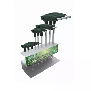 Набор шестигранных ключей Shida с Т-образной шаровой головкой, 9 предметов, 2–10 мм 09117 SATA