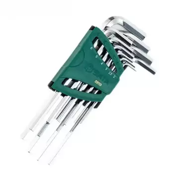 Набор шестигранных ключей Shida с удлиненной шаровой головкой, 9 предметов 09110 SATA