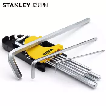 Набор шестигранных ключей STANLEY, 12 предметов, дюймовая длина, L-образная отвертка 94-161-23
