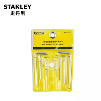 Набор шестигранных ключей STANLEY, 8 предметов, метрический, мини, 0,7–4 мм STMT94553-8-23